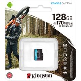 Kingston Canvas Go! Plus microSDXC 128 GB geheugenkaart Zwart, USH-I, U3, V30, A2