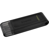 Kingston DataTraveler 70 128 GB usb-stick Zwart, DT70/128GB, USB-C 3.2 Gen 1