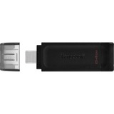 Kingston DataTraveler 70 64 GB usb-stick Zwart, DT70/64GB, USB-C 3.2 Gen 1