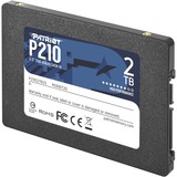 Patriot P210, 2 TB SSD Zwart, P210S2TB25, SATA III