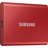 SAMSUNG Portable T7, 500 GB externe SSD Rood, MU-PC500R/WW, USB 3.2 Gen.2 (10 Gbps)