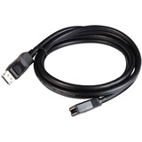 Club 3D DisplayPort 1.4 HBR3 Extension Cable 8K60Hz M/F verlengkabel Zwart, 2 meter, CAC-1022