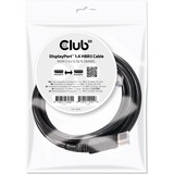 Club 3D DisplayPort 1.4 - DisplayPort 1.4 male-male kabel Zwart, 2 meter