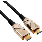 Club 3D HDMI 2.0 UHD Active Optical HDR kabel Zwart, 30 meter, 4K 60Hz