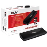Club 3D SenseVision USB 3.0 4K Docking Station Zwart, CSV-3103D