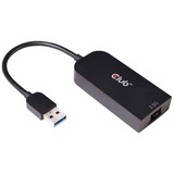 Club 3D USB-A 3.2 Gen 1 naar RJ-45 2.5Gbps adapter Zwart, 0,16 meter
