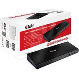 Club 3D USB C 3.2 Gen1 Universal Triple 4K Charging Dock dockingstation Zwart, CSV-1562