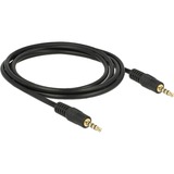 DeLOCK 3,5 mm male > 3.5 mm male kabel Zwart, 2 meter