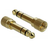 DeLOCK Stereo Jack 3,5 mm 3-Pin male > female verlengkabel Zwart, 0,5 meter