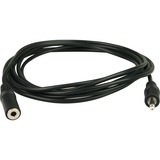 goobay 3,5 mm jack (male) naar 3,5 mm jack (female) verlengkabel Zwart, 3 meter