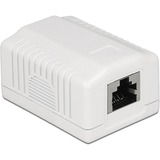 DeLOCK Network Wall Outlet 1 Port Cat.6A LSA montagedoos Wit