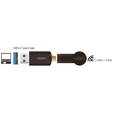 DeLOCK USB 3.0 Dualband WLAN Stick antenne Zwart