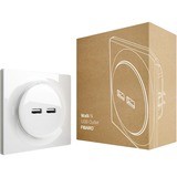Fibaro Walli N USB outlet stekkerdoos met usb Wit, 2x USB-A
