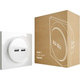 Fibaro Walli N USB outlet wandcontactdoos Wit