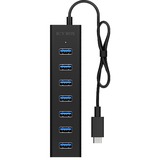 ICY BOX IB-HUB1700-C3 usb-hub Zwart