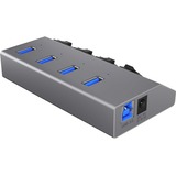 ICY BOX IB-Hub1405 usb-hub Zilver