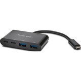 Kensington USB-C 4-Port Hub usb-hub Zwart, 2x USB 3.0 Typ-A | 2x USB 3.0 Typ-C 