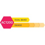 Netgear Wifi Range extender AC1200 repeater Grijs, Dual band