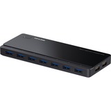 TP-Link UH720 USB 3.0 Hub met 7 aansluitingen usb-hub Zwart, Met oplaadaansluitingen