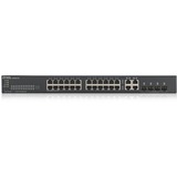 Zyxel GS1920-24v2 24-Port GbE Smart Managed Switch Zwart