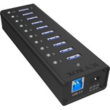 ICY BOX IB-AC6110 usb-hub Zwart, 10x USB 3.0 Poorten