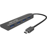 ICY BOX IB-AC6405-C usb-hub antraciet, USB type-C hub