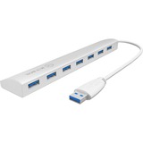 ICY BOX IB-AC6701 7 Port USB 3.0 Hub usb-hub Zilver