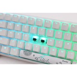 Ducky One 2 Mini RGB Pure White DKON1861ST, gaming toetsenbord Wit, US lay-out, Cherry MX Red, RGB leds, 60%, PBT double-shot