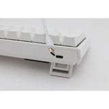 Ducky One 2 Mini RGB Pure White DKON1861ST, gaming toetsenbord Wit, US lay-out, Cherry MX Red, RGB leds, 60%, PBT double-shot