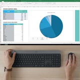 Logitech Craft, toetsenbord Donkergrijs, US-International, Bluetooth