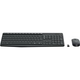 Logitech MK235 Wireless Keyboard en Mouse, desktopset Zwart, US lay-out