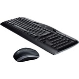 Logitech Wireless Combo MK330, desktopset Zwart, EU lay-out (QWERTY), Rubberdome, Retail