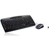 Logitech Wireless Combo MK330, desktopset Zwart, EU lay-out (QWERTY), Rubberdome, Retail