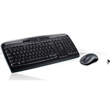 Logitech Wireless Combo MK330 desktopset Zwart, EU lay-out (QWERTY), Rubberdome