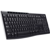 Logitech Wireless Keyboard K270 Zwart, EU lay-out (QWERTY), Rubberdome