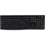 Logitech Wireless Keyboard K270, toetsenbord Zwart, EU lay-out (QWERTY), Rubberdome, Retail