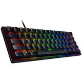 Razer Huntsman Mini RGB gaming toetsenbord Zwart, US lay-out (QWERTY), Razer Clicky Optical (Purple), 60%, RGB leds, TKL