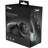 Trust Verro Ergonomic Wireless Mouse Zwart/grijs, 23507, 600 - 1600 dpi