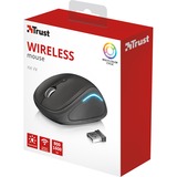 Trust Yvi FX Wireless Mouse Zwart, 22333, 800 - 1600 dpi, Meerkleurige leds