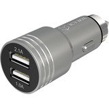 ICY BOX CH202 Autoadapter Zilver