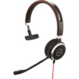 Jabra Evolve 65 MS Mono over-ear headset Zwart, Inclusief Laadstation