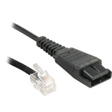 Jabra Headsetkabel QD-RJ10 adapter Zwart