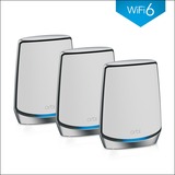 Netgear Orbi WiFi 6-systeem (RBK853) AX6000 mesh router 1x Router (RBR850), 2x Satellieten (RBS850), Dekking tot 700 m²