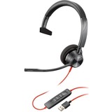 Plantronics Blackwire C3310 on-ear headset Zwart, USB-A