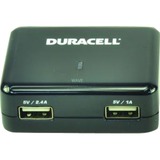 Duracell Dual USB Travel Adapter Zwart