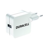Duracell Single USB 2A Wall charger 230v Wit
