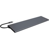 ICY BOX IB-DK2102-C dockingstation Antraciet