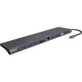 ICY BOX IB-DK2102-C dockingstation Antraciet