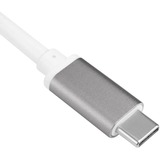 SilverStone EP08C USB-C naar HDMI adapter Grijs/wit