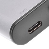 SilverStone USB-C naar VGA adapter Zilver/zwart